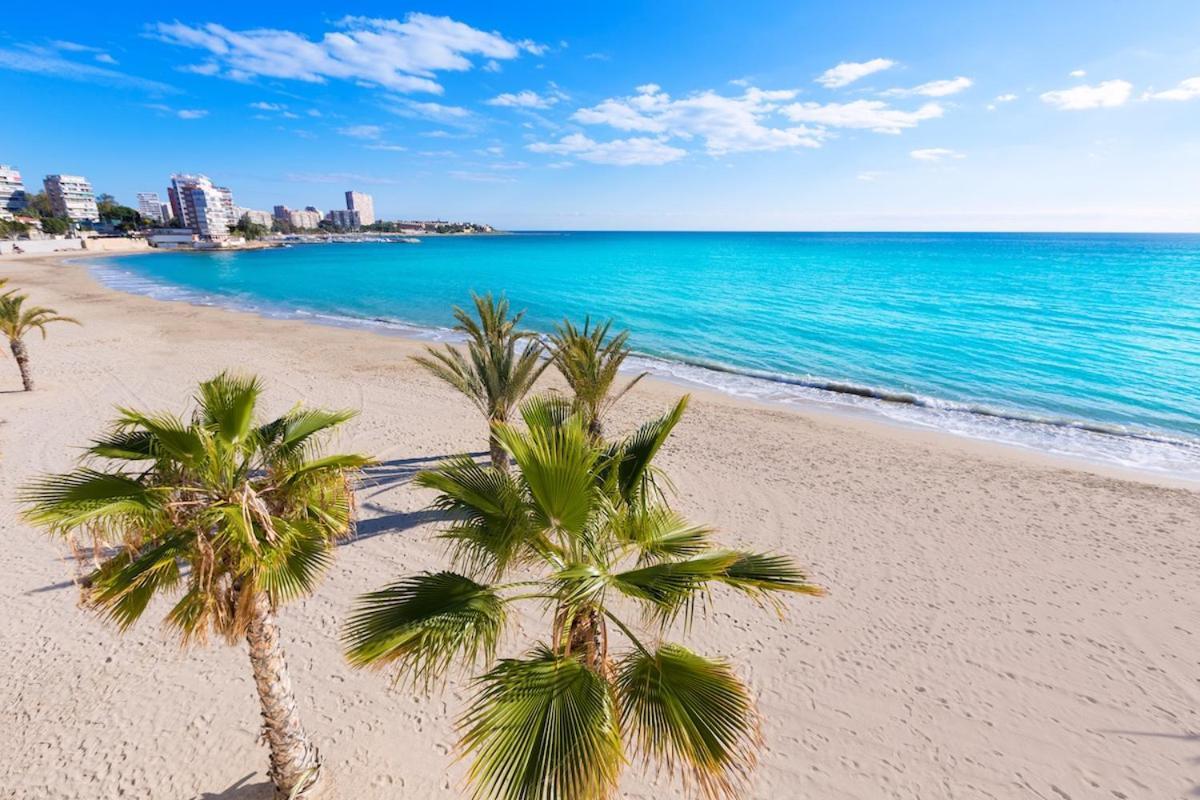 Very Lightful Apartment. Incredible Sea Views. Big Terrace, Swimming Pool. Ac. Very Close To Alicante City Center. Екстер'єр фото